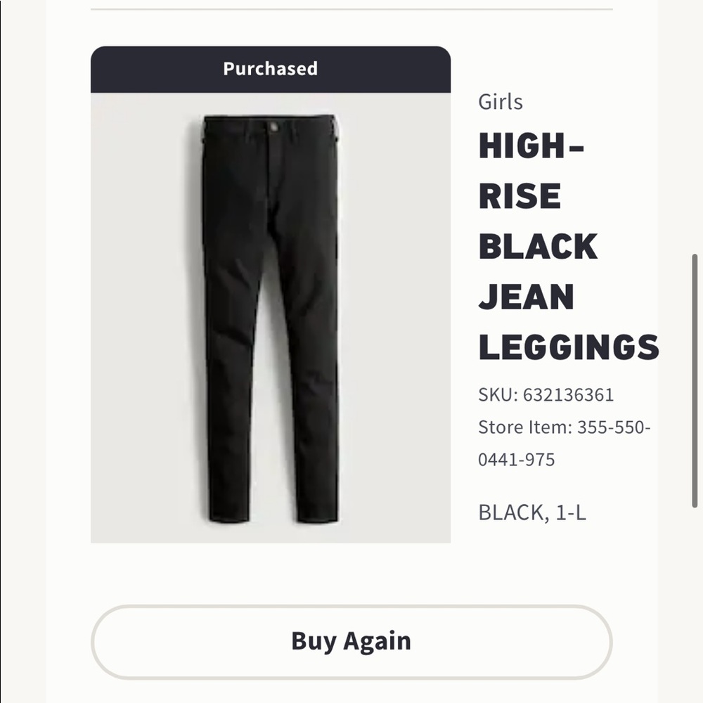 Hollister High-Rise Jean Leggings